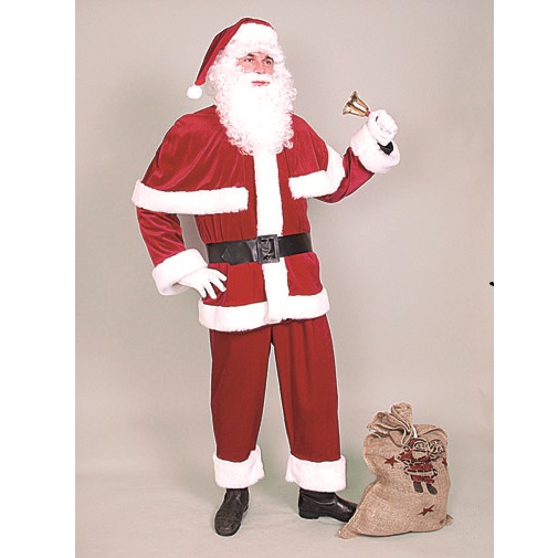 21305.00 Weihnachtamnnanzug m. Pellerine Samt Weinrot-96breit